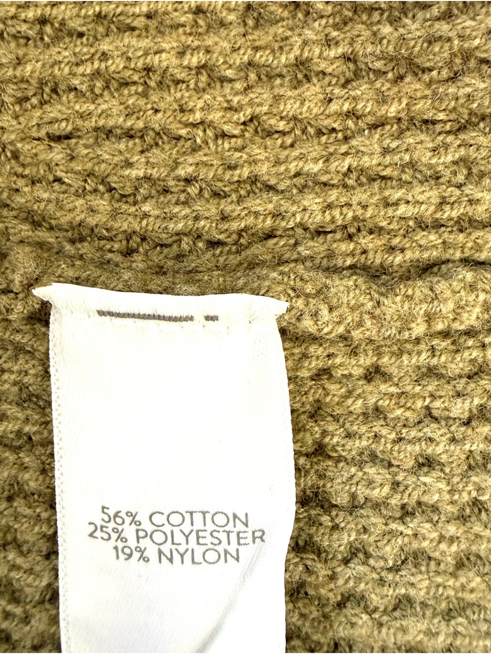 J. Jill Olive Green Waffle-Knit V-Neck Polo Sweater - Picture 7 of 8
